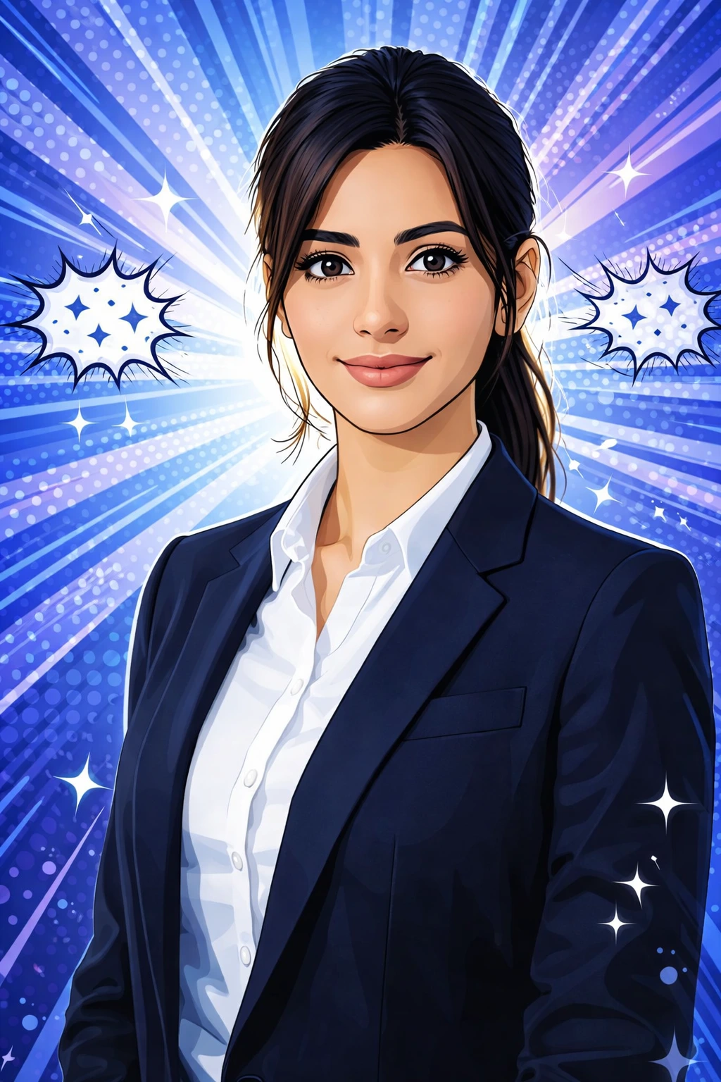 pop art comic portrait illustration  vector wedding comic artwork  professional pop art character illustration  comic style female portrait vector  bold outline pop art illustration